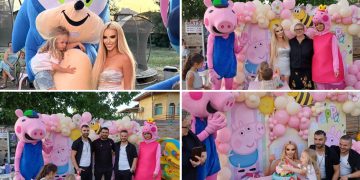 Стела Тейлър направи незабравимо детско парти за дъщеричката си